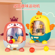 Childrens fingers Mini ejection basketball kicking football Penguin girls boys train the baby Toy Desktop