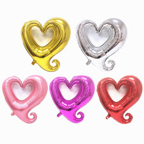 30 inch hook heart shaped aluminum film balloon childrens birthday party wedding wedding creative decoration decoration aluminum foil