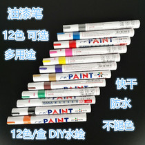 Paint pen DIY hand-painted color Mark high-light pen signature graffiti pen oily paint pen waterproof balloon oil pen