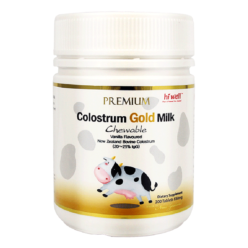 directly managed hiwell new zealand imported adult bovine colostrum chewable tablets to improve resistance 200 tablets