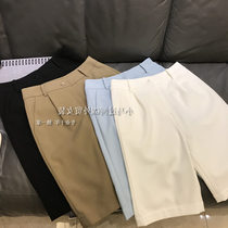 Brand discount store Withdrawal Cupboard Womens Tail Goods Clearance Style Loose high waist 50% front pleat West Pants Shorts Women Summer