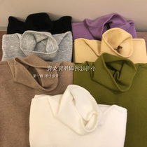 Brand Fold Discount Store Mall Withdrawal Of Womens Foreign Trade Clippings Seamless High Neckline Bottom Stitch Cardiovert Jersey Sweatshirt Woman Autumn Winter