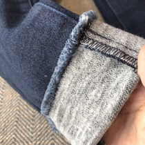 Brand discount store shopping mall withdraws womens foreign trade cut high-density pull fabric Slim Plus velvet wool edge small feet