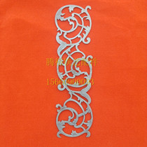 Wrought iron accessories Magang flower Cast iron flower Wrought iron gate Vertical flower door side flower door with flower three consecutive flowers Three groups of flowers 1003