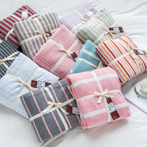 Day-style geranium quilted cotton quilted cotton single piece full cotton nude sleeping 200x230m Dormitory 1 5 m bed knitted cotton quilt cover