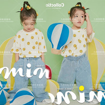 Photo studio personality childrens photo art photo photography theme costume child image photo wide leg jeans clothes