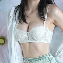Liner clothes women gather small chest white sexy rabbit ears thin breast anti-drop thin steel-free ring bra