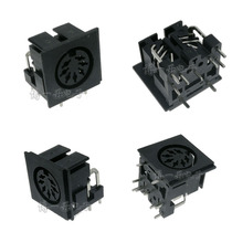 S terminal 7P Seven core DS-7-03 DIN Mother seat square black connector 9 feet 9P Large terminals