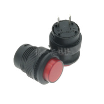 Push button switch R16-503B red lock-free self-reset without lamp round hole 16MM power switch