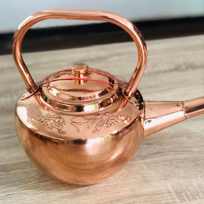 茶壶泡茶商用长嘴加汤壶短汤饭茶水间复古大容量火锅店手工餐饮