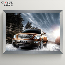 Flat aluminum alloy photo frame Poster frame Elevator advertising frame Company system Hotel picture frame Wall frame customization