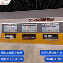 Household appliance fire demonstration station VR fire safety experience library interactive equipment simulation electrical cause test station