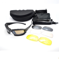 Outdoor mens Tactical goggles CS special forces sandproof sand fishing multi-color lens glasses riding windshield goggles