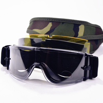 Mens outdoor cycling Motorcycle Goggles Tactical instructor Goggles Three lens replacement protective goggles