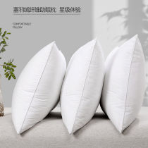 Pair of Loaded Violet Full Cotton Feather Velvet Washable Pillow Pillow Core Summer Care Cervical Spine Sleep Hotel Home Male