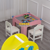 Childrens building block table multi-function game table colorful building block table boys and girls baby puzzle assembly toy table