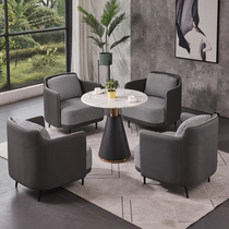 Nordic light luxury leisure chillbird sofa business reception rest area sales office negotiation table and chair combination
