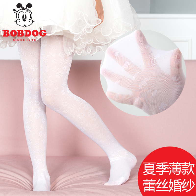 Children's stockings summer thin white mesh princess underwear baby spring and autumn dance socks girls pantyhose