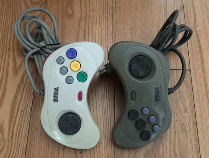 世嘉sega游戏原装土星手柄 ss正品炸弹人新货上架 hori白色连发