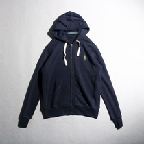 Original autumn mens zipper cardigan hoodie sweater sports leisure thread waist long sleeve cotton coat bottoming tide