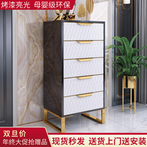 Nordic chest chest simple modern bedroom storage cabinet four drawers cabinet living room light luxury locker bucket solid wood