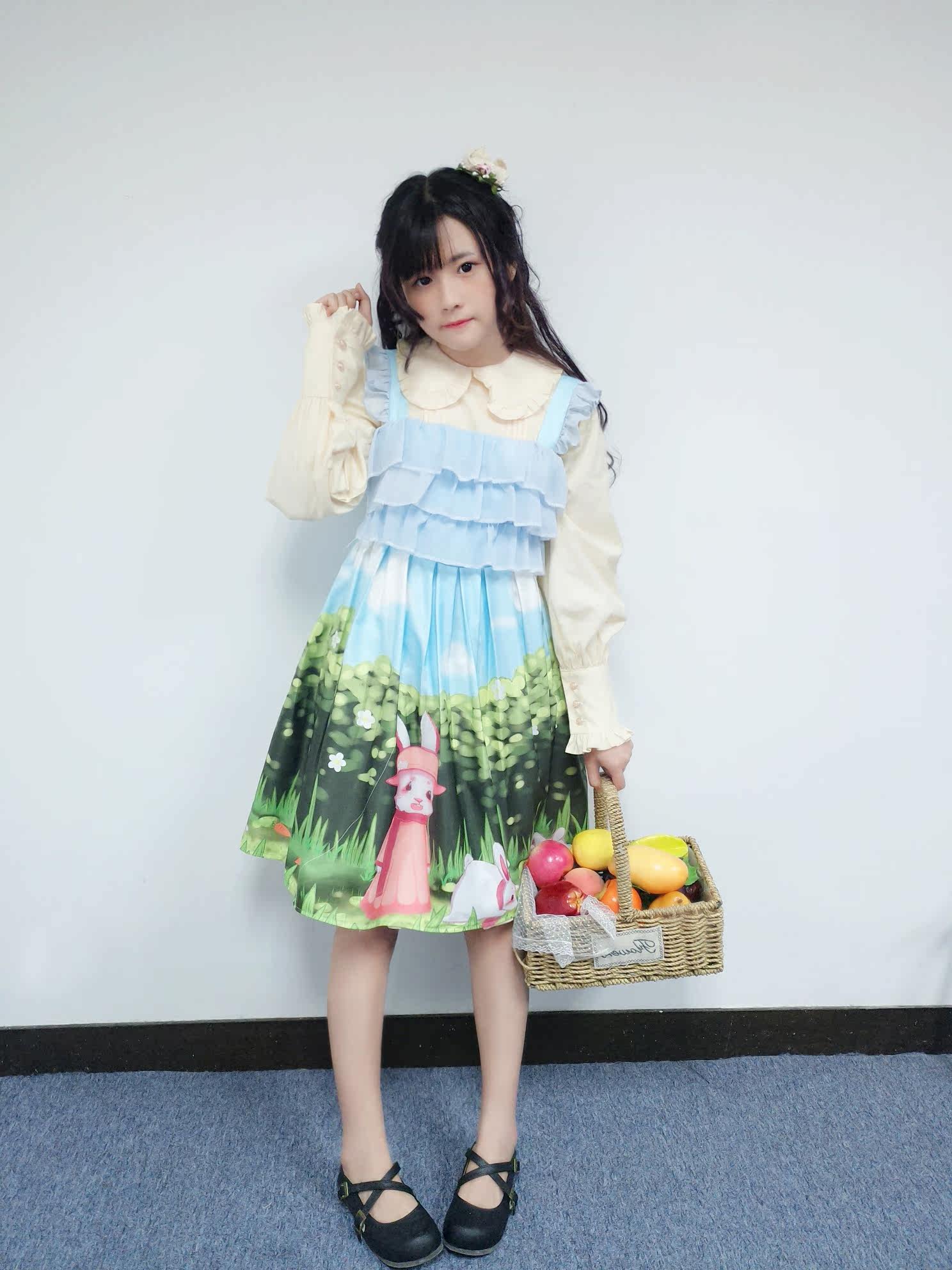 三叶亭上新 玥之森系列 森の色 连衣裙 jsk