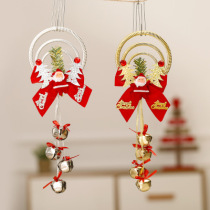 Christmas decoration garland bells door hanging window scene layout Christmas tree pendant wall decoration supplies for the elderly