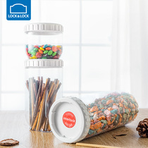 Le clasp plastic sealed can fresh box snack noodle moisture-proof cereal storage tank refrigerator storage set