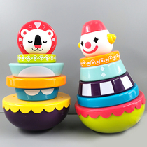 Baby stacking Rainbow Tower Ferrule tumbler 6-12-18 months baby early education educational toys for boys and girls