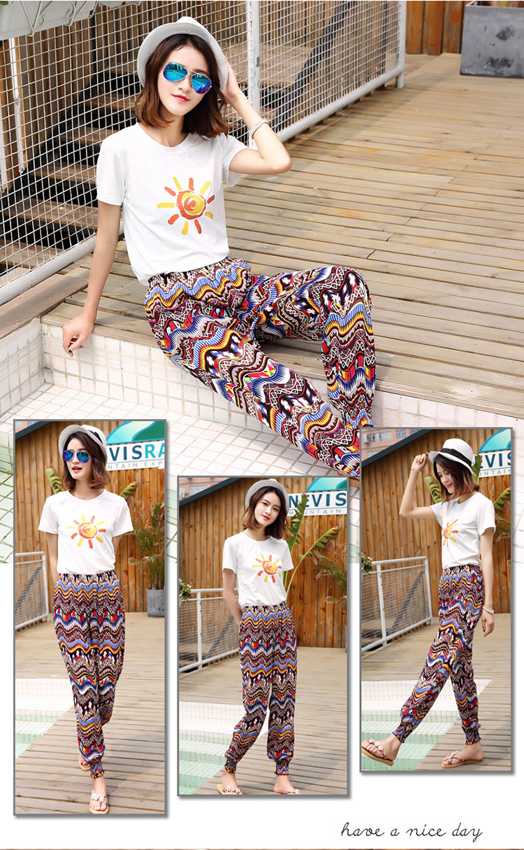 Pantalon léger femme en coton - Ref 3429990 Image 23