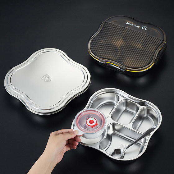 Deep sealed 316 food grade stainless steel meal tray 304 lunch boxes adult lunch boxes canteen meal with lid
Deep sealed 316 food grade stainless steel meal tray 304 lunch boxes adult lunch boxes canteen meal with lid
