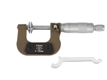 Upper volume Public Law Line micrometer 0-25mm disc outer diameter micrometer gear wheel disc head spiral micrometer