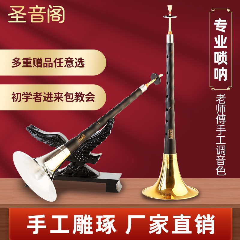 Mahogany ebony Ebony Ebony Instrument Full set of D-tone playing professional beginners introductory trumpet horn D key