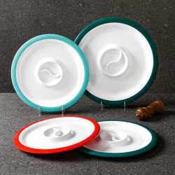 Ruimei melamine tableware plate commercial hotel restaurant creative dish plate snack platter hot pot round imitation porcelain dinner plate