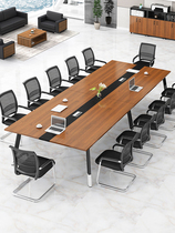 Fashion Office Conference Table Long Table Modern Minimalist Mobile Talks Training Table Chairs Combined 6 8 10 People Bars