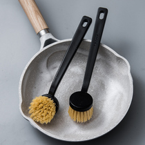 Japan AISEN pot brush pot brush pot dedicated sword and hemp pot kitchen with dishwashing long handle without oil