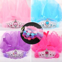 Childrens headdress Sweet garland veil Crown veil Princess veil Long childrens accessories Headdress Headdress Headdress Headdress Headdress Headdress Headdress Headdress Headdress Headdress Headdress