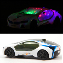 Childrens small toy car music luminous BMW car multi-function sports car universal wheel creative childrens gifts hot sale