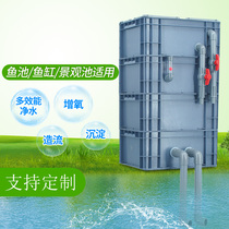 Homemade fish tank pond drip filter box aquarium landscape pond diy turnover box sedimentation water purification filter
