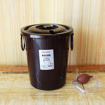 Golden stove P-300 plastic tea bucket tea drum trash bin with tea compartment cover new