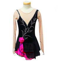 (Zeyi custom) Childrens womens figure skating suit competition suit skating skirt performance suit support to customize