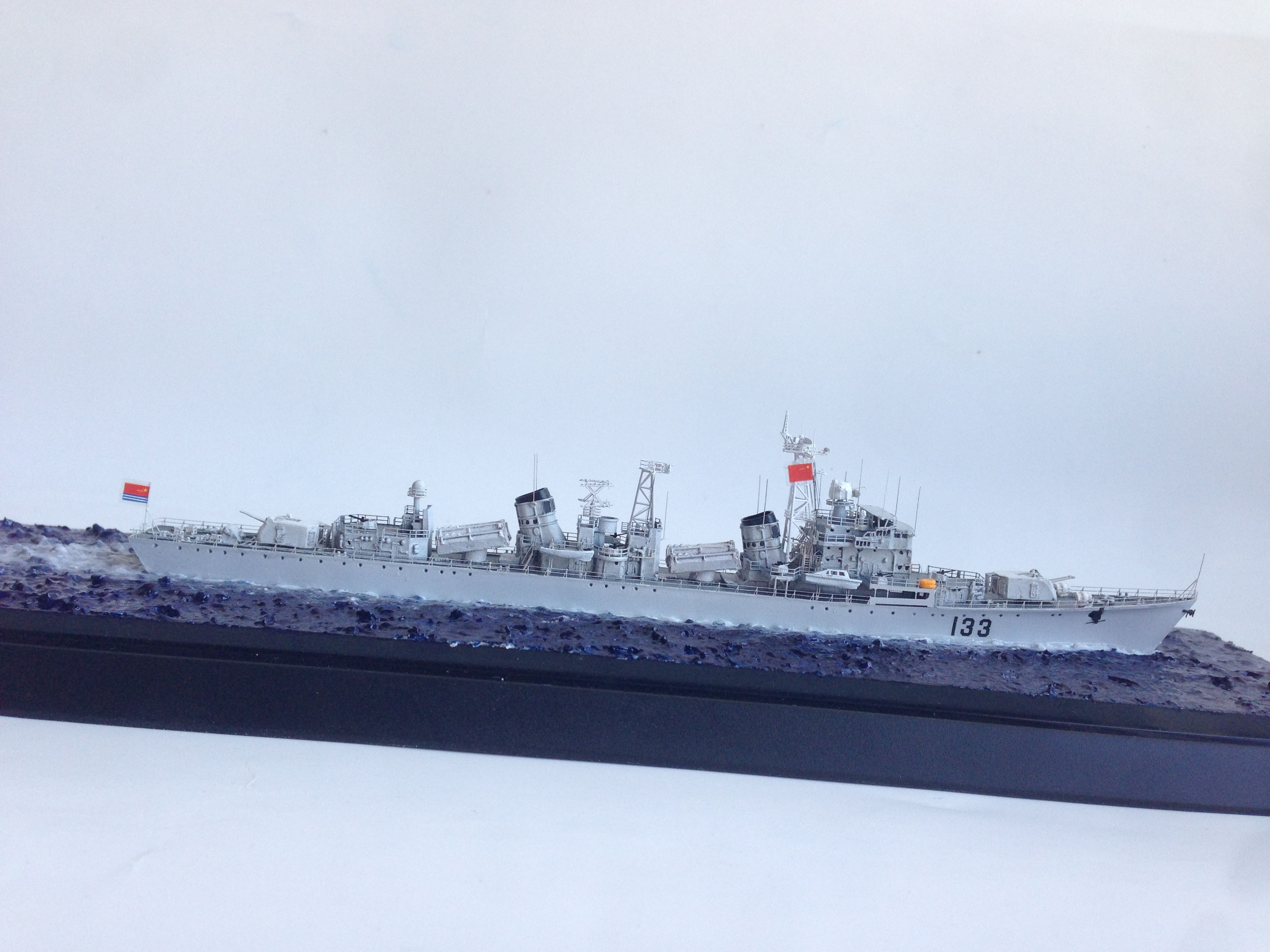 1/700中国海军旅大级051d型重庆号驱逐舰模型 代工定做_7折现价800元