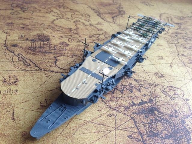 1700二战日本海军龙骧号航空母舰成品模型战舰世界大海战模型