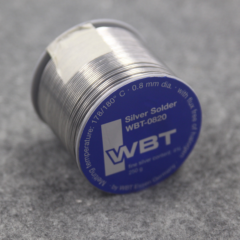 German brand WBT0820 with silver soldering with silver 4% tin wire Fever 5-meter price Direct shot