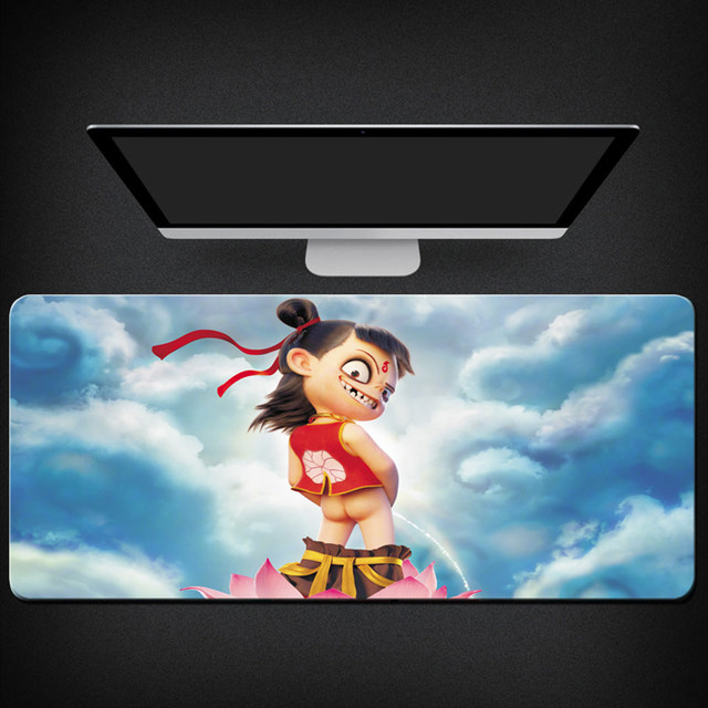 Nezha's Devil Comes Anime Oversized Gaming Mouse Pad Computer Peripheral Keyboard Non-slip Desk Pad Lock Edge Nezha's Devil Comes Anime Oversized Gaming Mouse Pad Computer Peripheral Keyboard Non-slip Desk Pad Lock Edge