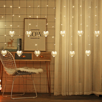 Curtain lights LED star lights lingering lights string lights star room decoration girl heart lights room dormitory