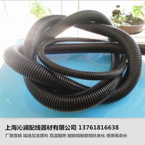 PAAD15 8 High quality nylon corrugated wave tube wire protective sleeve threading tube High temperature flame retardant wire harness hose