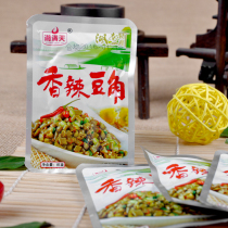 Hunan specialty Xiangmantian fragrant spicy bean dried 250g spicy pickled pickled Pickles pickled mustard pickles