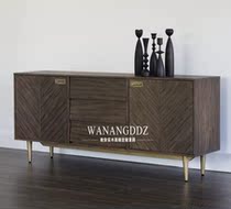 American retro old TV cabinet post modern living room sideboard porch cabinet neoclassical locker model room