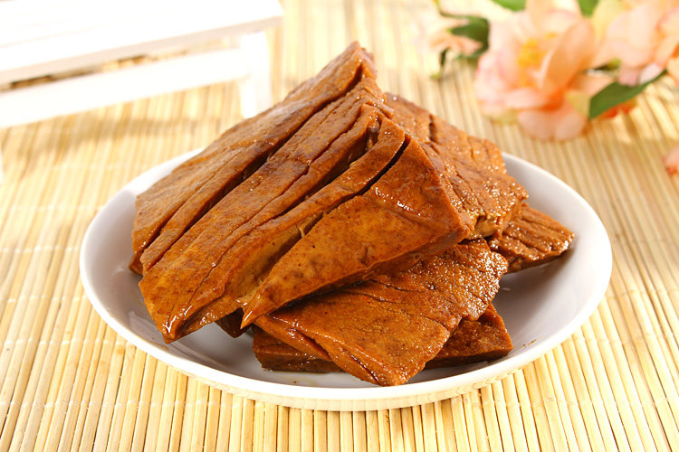 安徽特产 三河风味一人巷茶干传统工艺手工制作五香兰花干335g/袋